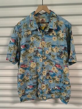 Field & Forest Vintage Cars All Over Print Short Sleeve Hawaiian Shirt 3XL
